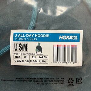 HOKA U All Day Hoodie S/M  New with Tags